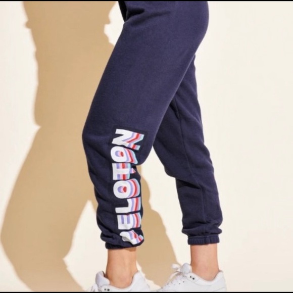 PELOTON Spiritual Gangster Navy Track Pants - Picture 2 of 8